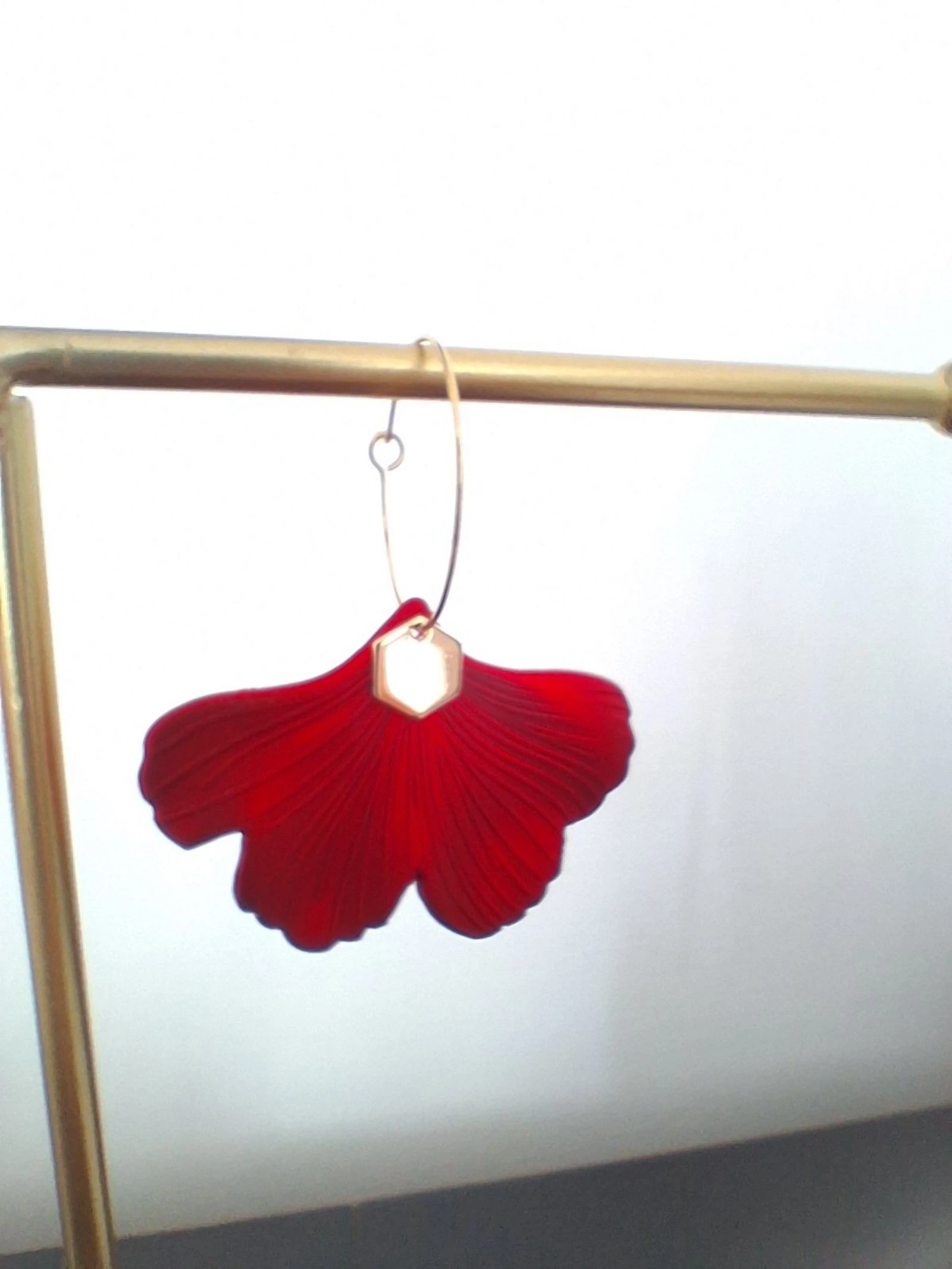 Brincos vermelhos iridescentes – photo 2